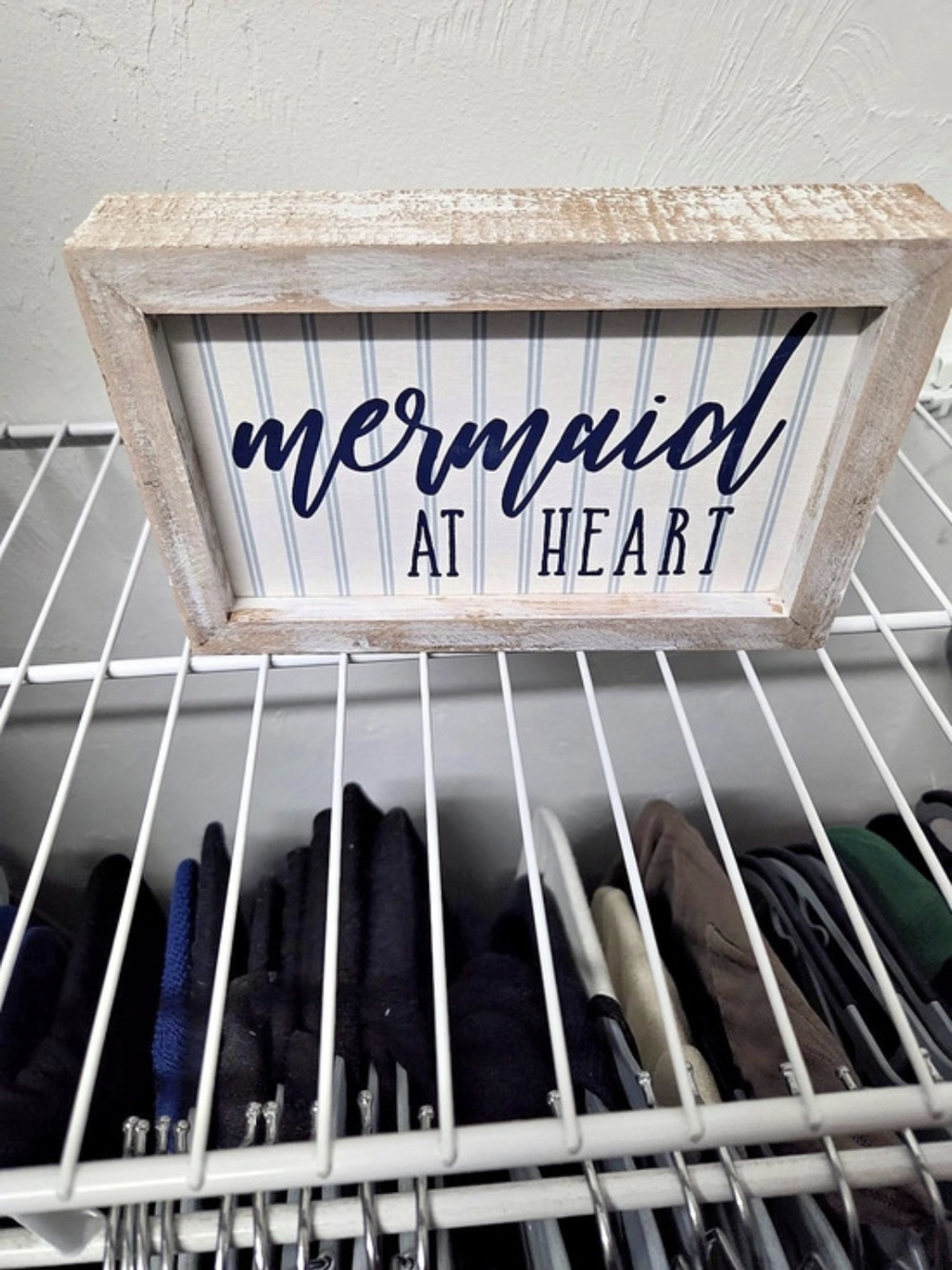 Collins Mermaid at Heart Box Sign Wall Decor